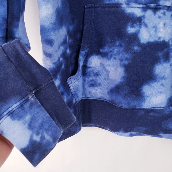 Disney Mickey Mouse Womens Hooded Sweater Pullover tie dye blue size M - Picture 3 of 5